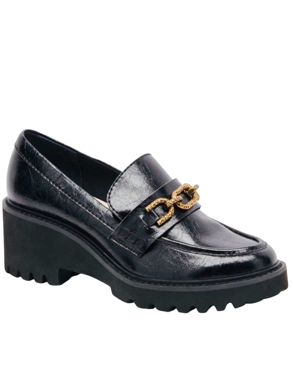 Dolce Vita leather platform loafer.